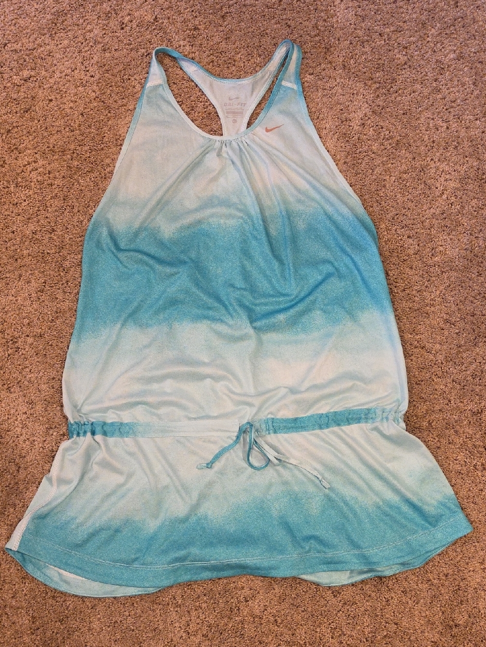 Nike Aqua Ombre Racerback Tennis Dress